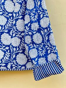 Chaqueta india hecha a mano 100% algodón, ecológica, acolchada, antiarrugas, transpirable, de secado rápido, con bolsillo frontal, para otoño e invierno. - Product Image 5