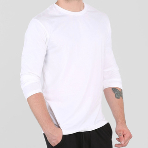 Camiseta Casual de Algodón Blanca para Hombre, Cuello Redondo, Corte Regular, Color Sólido, Manga Corta - Product Image 4