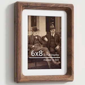 Cadre photo en bois de noyer écologique, durable, léger, 5x7, fait main, vente en gros |   Aqudus Saleem - Product Image 1