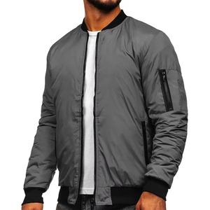 Chaqueta Bomber Cortavientos con Logotipo Frontal, Diseño Personalizado de Fábrica, Estilo Urbano de Invierno, Manga Larga, Ropa Deportiva a Precio Económico, Nueva Llegada - Product Image 1