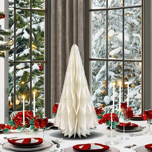 Venta caliente de papel hecho a mano árbol de Navidad escaparate decoración precio de fábrica - Product Image 5