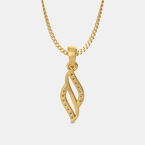 Collar con Colgante Geométrico de Oro Amarillo con Diamante Cultivado en Laboratorio - Product Image 3