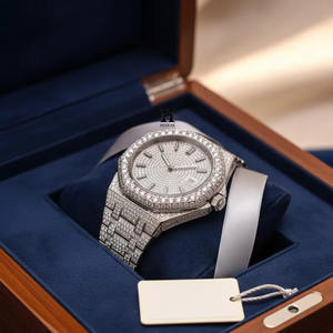 Reloj Completamente Adornado con Diamantes para Hombre, Movimiento Automático de Lujo, Joyería Hip Hop, Reloj de Pulsera Mecánico Resistente al Agua - Product Image 2