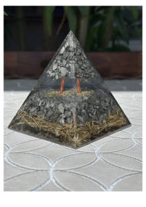 Árboles de Cristal en Miniatura Hechos a Mano de Alta Calidad, Pirámide de Orgonita de Pirita, Decoración para el Hogar y Regalo - Product Image 3