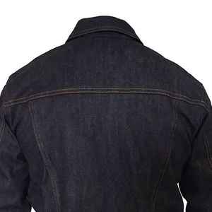 Winter Coated Stand Collar Pattern Riding Denim Jacket for Men 2026 Outdoor Custom Fashion - Product Image 5