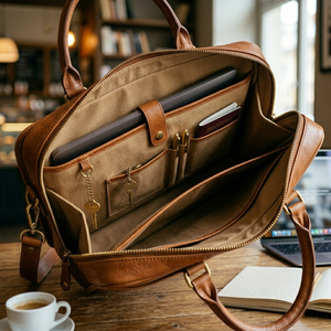 Sac Messager en Cuir pour Ordinateur Portable 15 Pouces, Sacoche de Voyage d'Affaires, Porte-Documents de Bureau, Personnalisable avec Logo OEM, Sac Exécutif de Bureau – Vente en Gros - Product Image 3