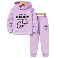 Ensembles de vêtements pour filles et sweats à capuche décontractés et tendance pour l'hiver, en velours polyester/coton imprimé, lavables, avec logo de marque personnalisé, vêtements pour enfants