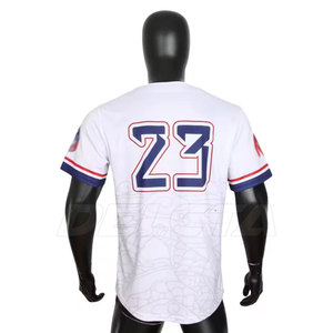 Camiseta de Béisbol de Talla Grande con MOQ Bajo, Camiseta Deportiva para Exteriores, Camiseta de Béisbol Cómoda - Product Image 4