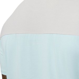 Mens <b>Sky</b> <b>Blue</b> Grey Color Block Sports T Shirt Breathable Quick Dry Athletic Gym Training Tee Lightweight Running Fitness <b>Top</b> - Product Image 3