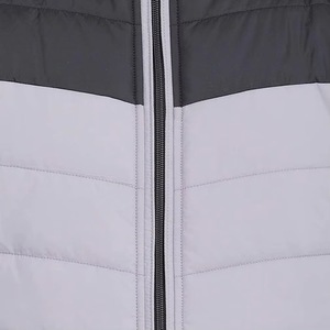 Chaqueta Acolchada para Hombre con Bloques de Color, Cuello Alto, Cierre de Cremallera, Cortavientos, Informal, para Invierno, Largo Regular, Relleno de Poliéster - Product Image 6