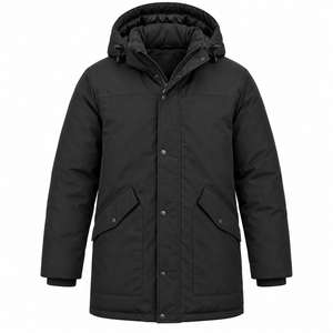 Best Style Men's Reversible Parka Jacket <b>Waterproof</b> Winter <b>Coat</b> Hooded Collar Thick Cotton Filling <b>Plus</b> <b>Size</b> Design Wholesale - Product Image 2