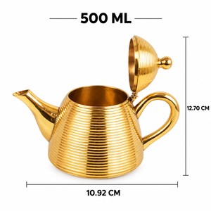 Handcrafted Pure Brass Cone Lined Tea <b>Pot</b> Traditional <b>Metal</b> Kettle Vintage Tea <b>Coffee</b> Serving <b>Pot</b> Decorative Kitchen Serveware - Product Image 3