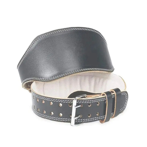 Cinturón de Levantamiento de Pesas Ajustable de Cuero para Hombre y Mujer, Cinturón de Gimnasio Antideslizante de Piel de Vaca para Entrenamiento de Fuerza, Soporte Lumbar, Talla OEM - Product Image 1