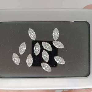 Piedra Suelta de Alta Calidad Cultivada en Laboratorio, Forma Marquise de 8.00 x 4.00 mm, Color DF, Claridad VVS2/VS1, Corte Brillante Premium - Product Image 1