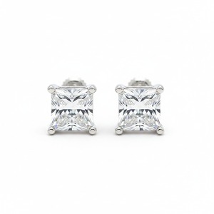 Best Quality Moissanite Diamond <b>Stud</b> <b>Earrings</b> for Women Suitable for Daily Wear Wedding Party Anniversary and Gift Giving - Product Image 1