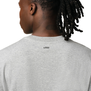 Cotton Long Sleeve T Shirt Men <b>Heart</b> Embroidery Minimal Streetwear Premium Jersey OEM Custom <b>Top</b> - Product Image 4