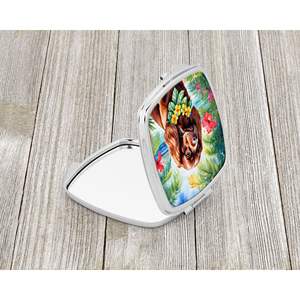 Miroir de maquillage de voyage compact pour femmes et filles Sussex Spaniel Luau décoratif pliant design de poche cadeau de poche - Product Image 2