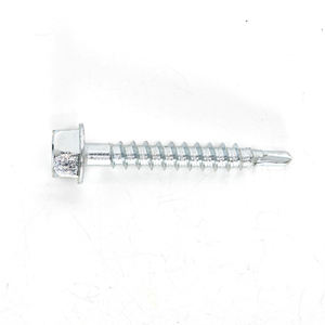 Vis autoperceuse à tête hexagonale PDC / Vis autotaraudeuse galvanisée en acier au carbone classe 4.8 et 6.8, filetage grossier en pouces - Product Image 4