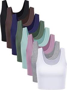 Pantalon de survêtement taille haute à jambes larges pour femme et haut court de yoga à manches courtes, ensemble de sport uni, pantalon de survêtement oversize avec fermeture à la taille - Product Image 4