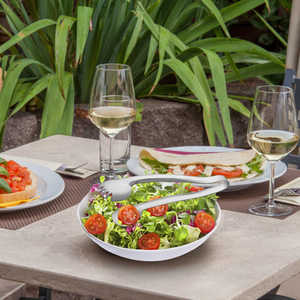 Pince à salade en acier inoxydable avec poignée de pouce confortable Outil à salade essentiel - Product Image 1