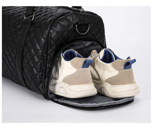 Sac de sport en toile SBA-001, imperméable, pour entraînement fitness, 50-70L, compartiment sec/humide, poche pour chaussures, sac de voyage à bandoulière - Product Image 5