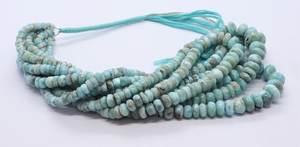 ลูกปัดลาริมาร์ธรรมชาติทรงกลมเรียบขนาด 5-9 มม. ลูกปัดพลอยลาริมาร์ทรงกลมเรียบธรรมชาติ 16 นิ้ว สำหรับทำเครื่องประดับ - Product Image 5