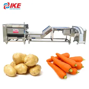 Root Vegetable Machine Baby Carrot Cutting Washing Peeling Line Carrot Peeler Machine