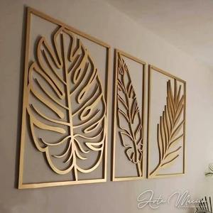 Decoración de pared de metal audaz para interiores de hogares contemporáneos, elegante escultura de hierro para colgar en la pared, diseño para sala de estar - Product Image 4