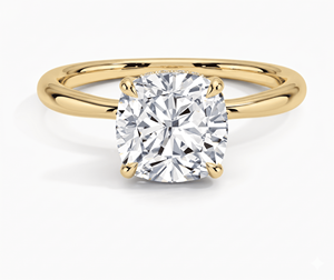 Anillo de Compromiso con Diamante Corte Cojín para Mujer, Clásico, Diamantes Cultivados en Laboratorio - Product Image 1