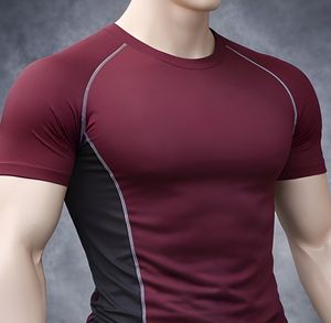 เสื้อยืดกีฬาผู้ชายพรีเมียม ผ้าคอตตอน 95% สแปนเด็กซ์ 5% กระชับรูปร่าง เหมาะสำหรับออกกำลังกาย วิ่ง และเล่นกีฬา - Product Image 3