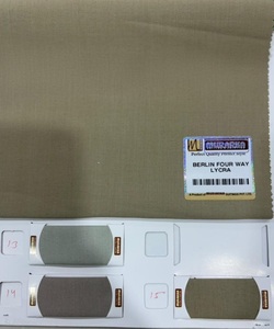 Tissu léger tissé 100 % polyester, couleur unie, extensible, sergé, pour blazer, costumes, manteaux, pantalons, uniformes, séchage rapide, infroissable - Product Image 5