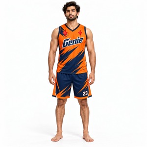 Vêtements de sport respirants et à séchage rapide pour les entraînements d'équipe, uniforme de basket-ball professionnel, ensemble de maillots et shorts personnalisés - Product Image 1