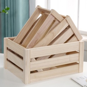 Hot <b>Sale</b> New Solid <b>Wooden</b> <b>Crates</b> Packaging Boxes Cheapest Price Premium Quality Natural Wood Container <b>Crate</b> - Product Image 5