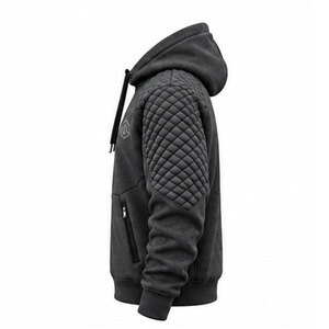 Sudadera clásica con capucha y cremallera para hombre, con mangas largas, cremallera resistente, puños acanalados, bolsillos prácticos y estilo informal atemporal. - Product Image 5