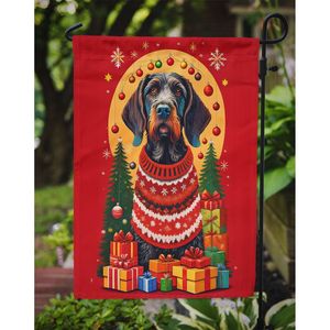 Puntero alemán de pelo duro vacaciones Navidad jardín bandera Multicolor buzón decorativo patio bandera Patio ilustraciones para jardín - Product Image 3