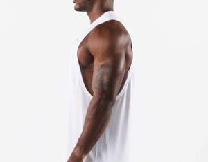 Débardeur Homme 2027 Été Sport Coton/Spandex Tricoté Style Urbain Tissu 220g Prix Usine Haute Qualité Personnalisable - Product Image 4