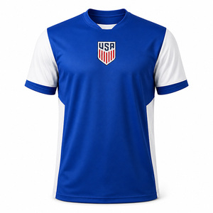 Camiseta de Fútbol Sublimada Personalizada al por Mayor para Hombre, Camiseta de Fútbol de Secado Rápido, Manga Corta, Transpirable, Ropa Deportiva para Equipo - Product Image 2
