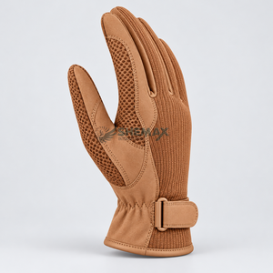 Guantes de equitación personalizados con costuras duraderas, materiales suaves y marca personalizada para jinetes. - Product Image 2