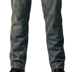 Cuissardes en cuir pleine longueur effet vieilli pour homme, style western, équestres, protection pour l'équitation - Product Image 6