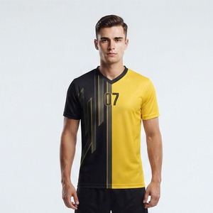 Maillot de football pour homme 100% polyester à col en V, streetwear personnalisé, maillot de football tendance, maillot de football personnalisé sublimé, t-shirt de football pour homme - Product Image 6