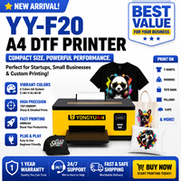 Imprimante DTF Pro A4 pour tous les tissus - Machine de transfert thermique résistante au lavage pour la personnalisation de T-shirts, sweats à capuche, sacs, chaussures 2026