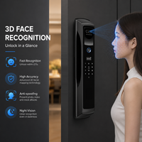 Serrure de porte intelligente avec reconnaissance faciale, contrôle à distance via l'application Tuya, empreinte digitale, mot de passe, carte RFID, entrée sans clé, sécurité