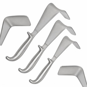 Ensemble de 3 rétracteurs vaginaux Doyen, tailles S, M, L, instruments chirurgicaux gynécologiques, acier inoxydable de qualité allemande, certifié CE - Product Image 1