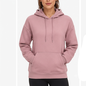 Bast Marital Sweat à capuche pour femme, style streetwear décontracté, à épaules tombantes, avec motifs, respirant, écologique, en coton biologique tricoté, à prix bas - Product Image 3