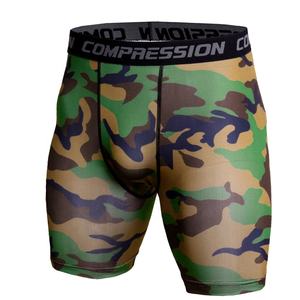 Pantalones cortos de compresión de alta calidad para hombre, mallas elásticas de secado rápido para gimnasio, ejercicio, Yoga, estampado de sublimación personalizado, Playa Sexy sólida - Product Image 4