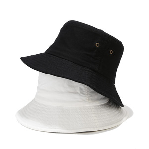 Cotton Bucket <b>Hat</b> Summer Outdoor Travel Beach Sun <b>Cap</b> Plain Colors for Casual Scene - Product Image 1