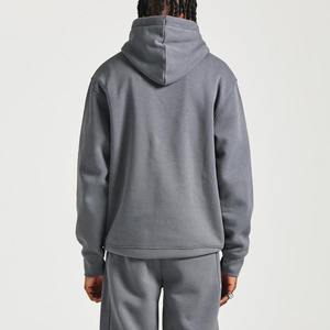 Último diseño, nuevo chándal elegante con logotipo personalizado para hombre, ropa deportiva, conjunto deportivo de dos piezas, chándal de lana lisa. - Product Image 2