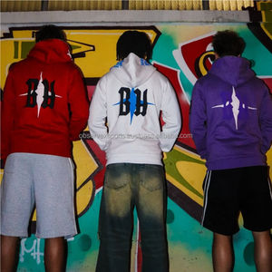 Chándales acampanados de algodón Y2k 100% de alta calidad con logotipo personalizado OEM, sudadera ligera con capucha y cremallera con estampado de invierno y sartenes acampanados - Product Image 6