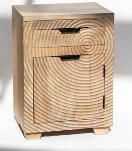 Mesa de Noche de Madera Maciza Moderna Vandana Orion Cresta Tranquility - Product Image 1