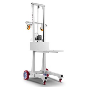 Chariot élévateur manuel multifonctionnel avec treuil, capacité 400 lb, hauteur de levage maximale 51,1 pouces, pour palettes et matériaux - Product Image 1